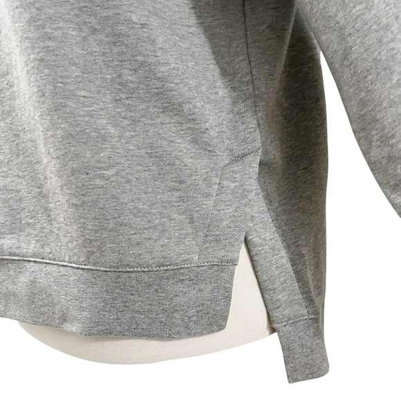 Boden Grey Sweatshirt with White Lace Collar Women's Size XS - Picture 7 of 11